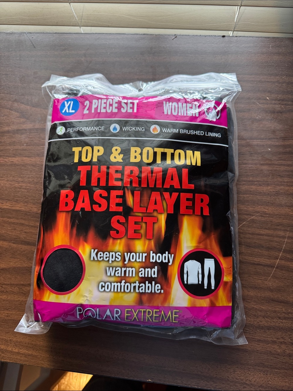 Women’s Polar Extreme Thermal Base Layer Set - Black (XL)